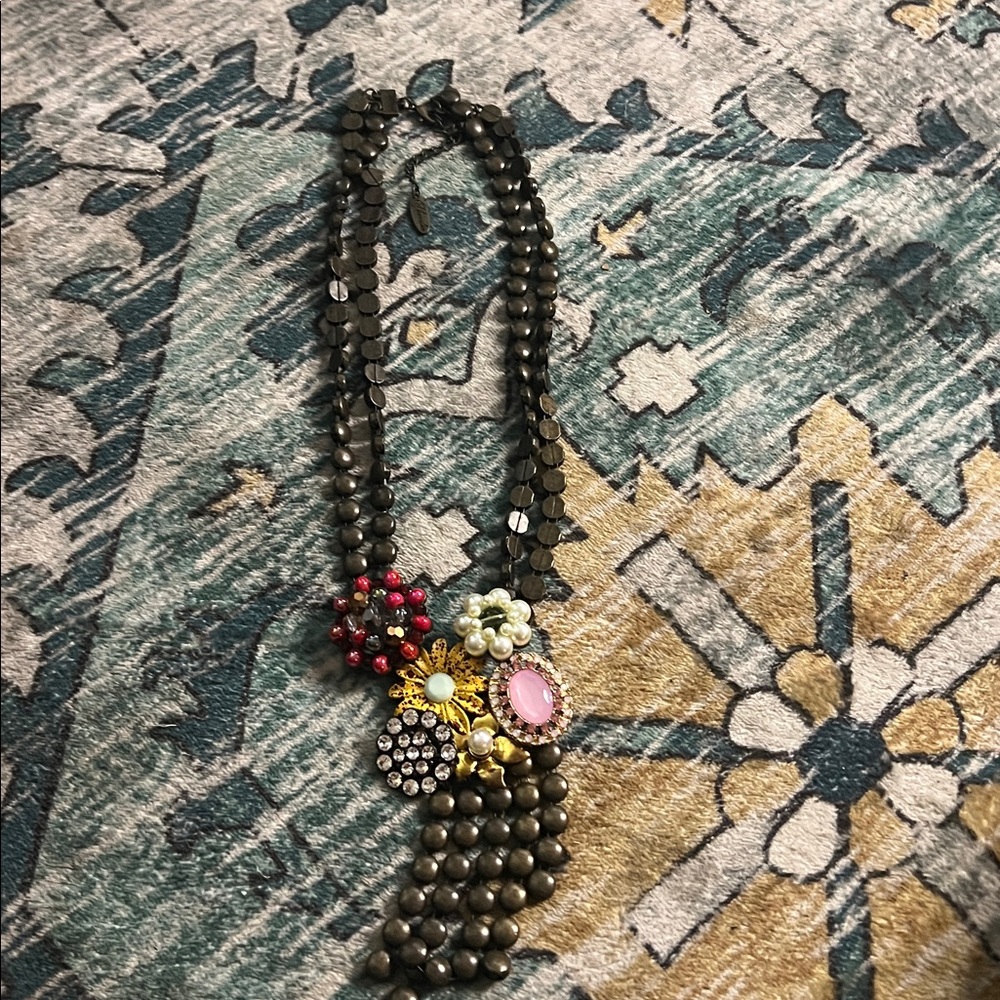 Plunder Elegant Multi-Color Statement Necklace - image 2